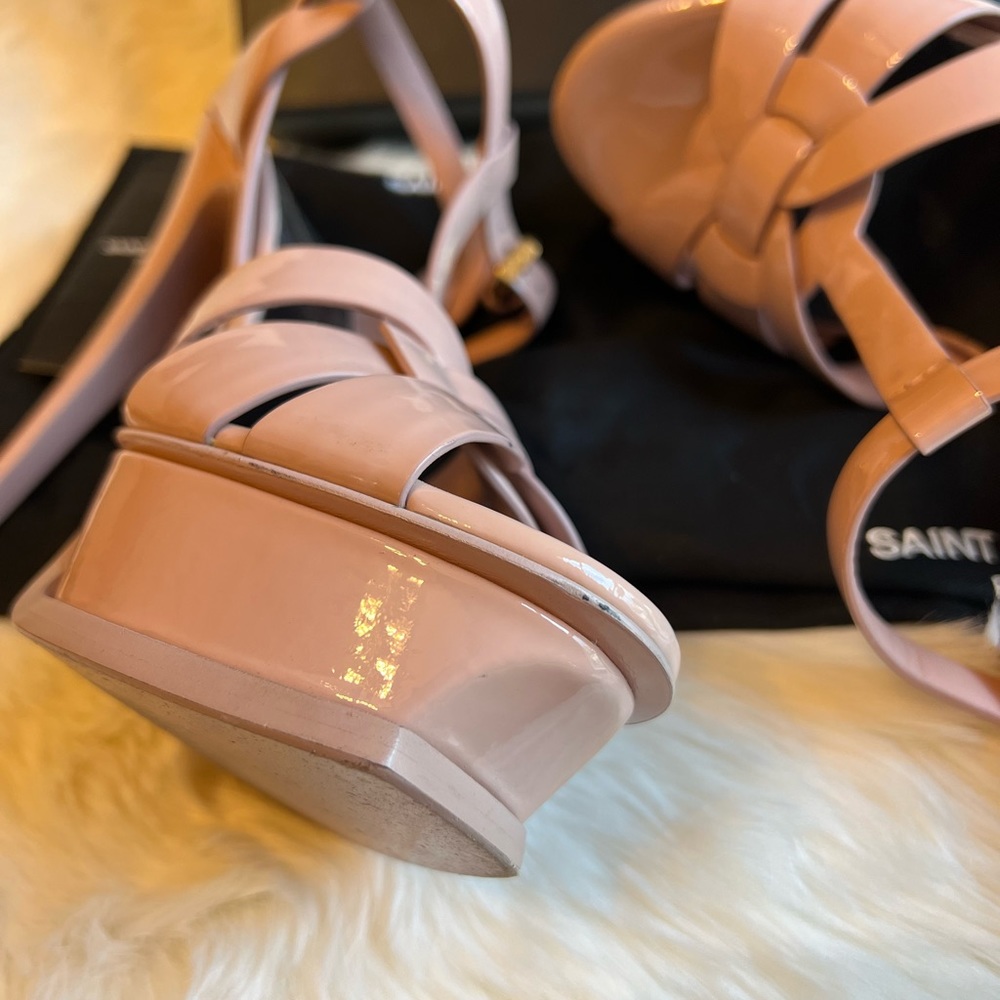 Saint Laurent
Tribute T-Strap Platform Sandal